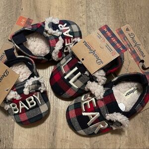 Dearfoams Baby Bear & Lil Bear Slippers